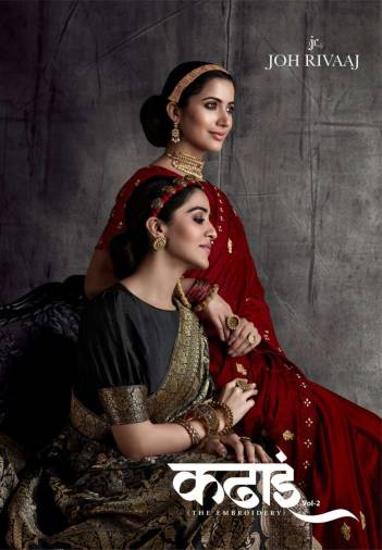 Kadhai Vol 2 By Joh Rivaaj Designer Partywear Saree Collection